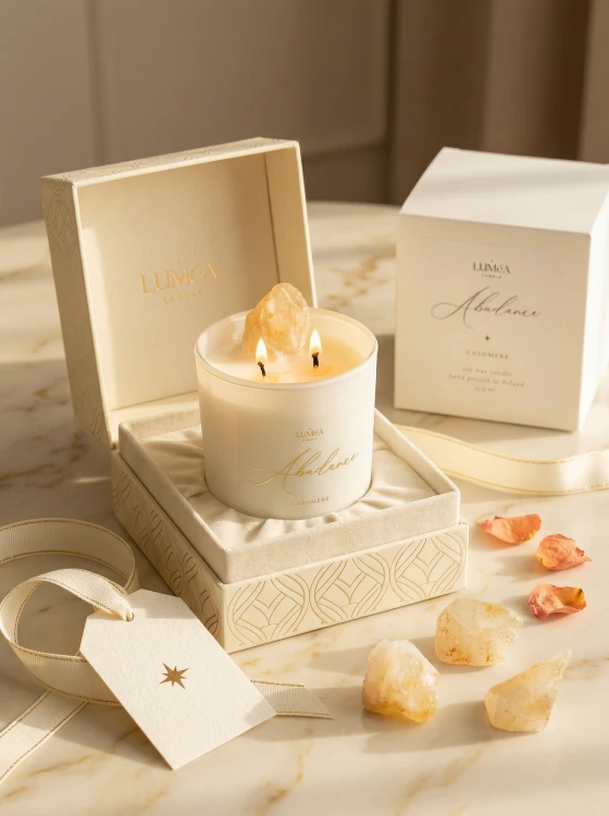 Light of SUCCESS &amp;amp; ABUNDANCE – sojowa świeca Luméa Candle z cytrynem
